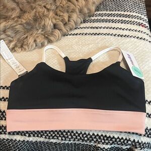 Marika Black and Pink Sports Bra
